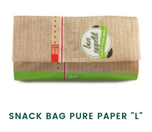 Snack Bag Pure Kraft Paper (Χάρτινη Συσκευασία Kraft)